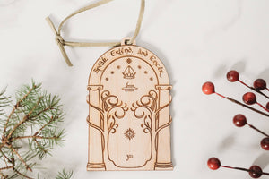 Speak Friend and Enter - Lord of the Rings Inspired Ornament: Ornament only