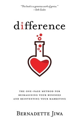 Difference: The one-page method for reimagining your business and reinventing your marketing by Jiwa, Bernadette