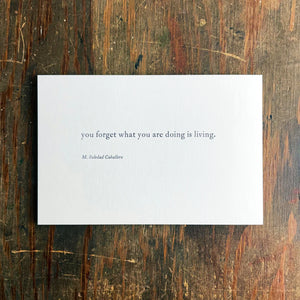What You Are Doing - Letterpress Print