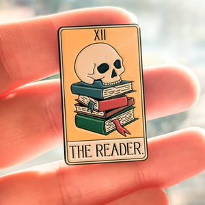 The Reader Enamel Pin